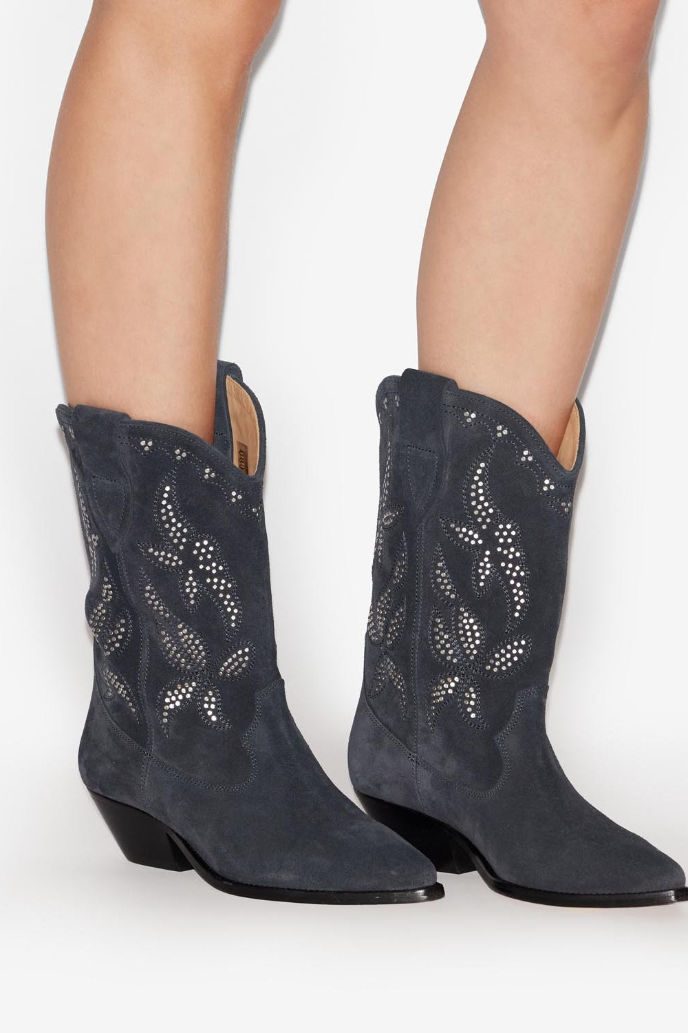 Duerto studded cowboy boots - Faded black-silver - Woman - 5