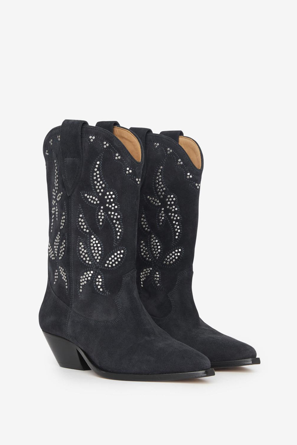 Duerto studded cowboy boots - Faded black-silver - Woman - 3