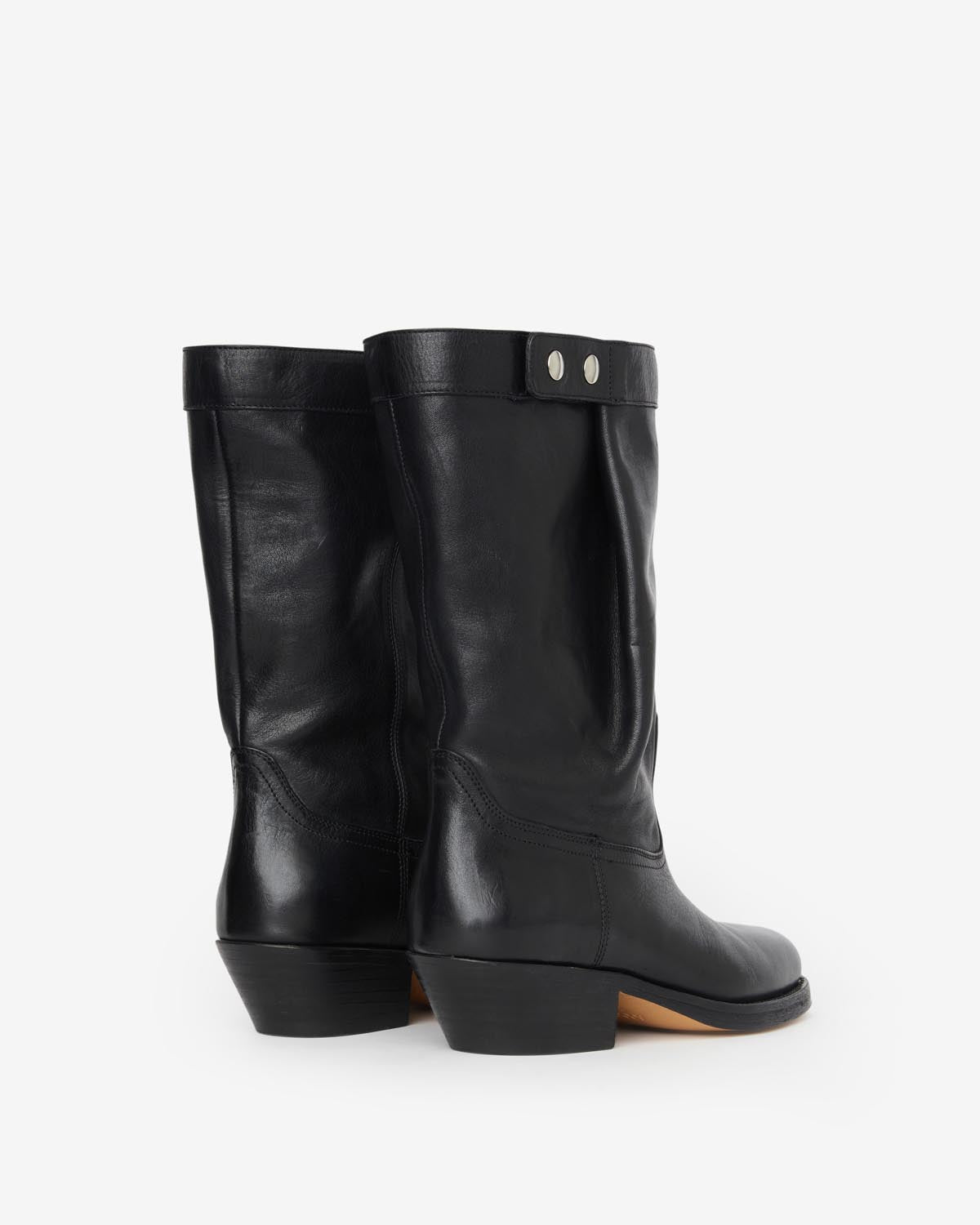 Ademe レザー バイカースタイルブーツ - 黒 - Woman - 2