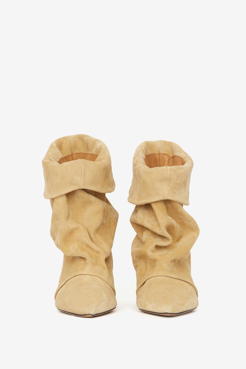 Edrik high-heeled draped boots - Beige - Woman - 4