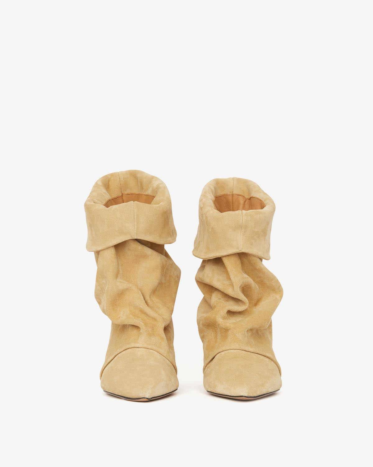 Edrik high-heeled draped boots - Beige - Woman - 4