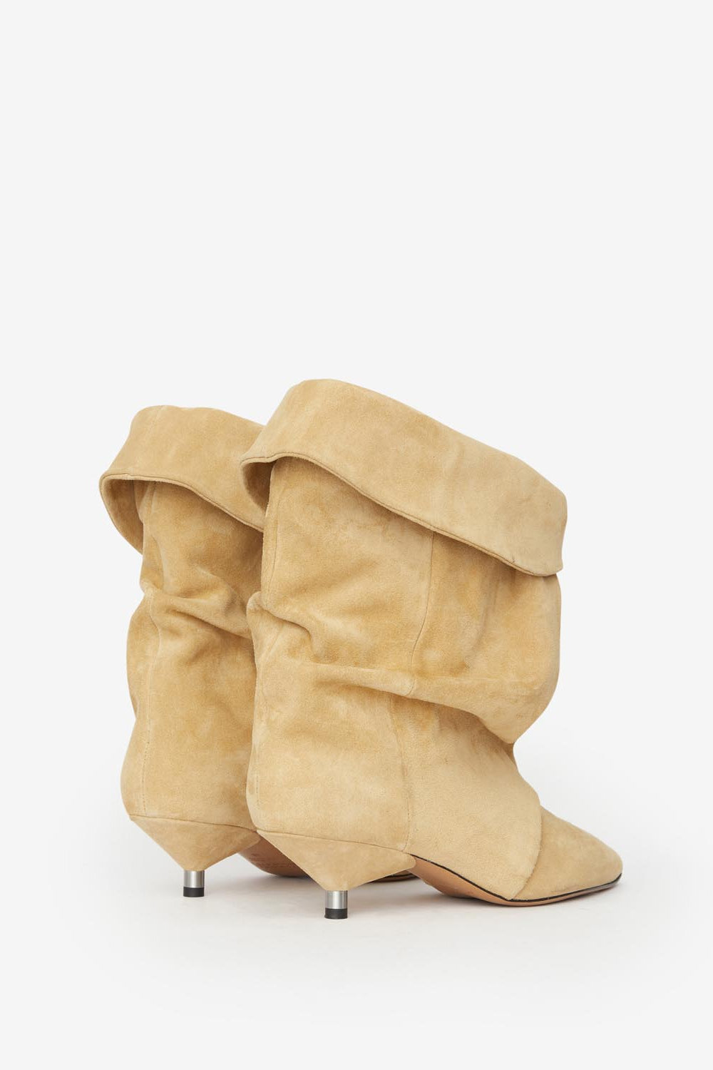 Edrik high-heeled draped boots - Beige - Woman - 2