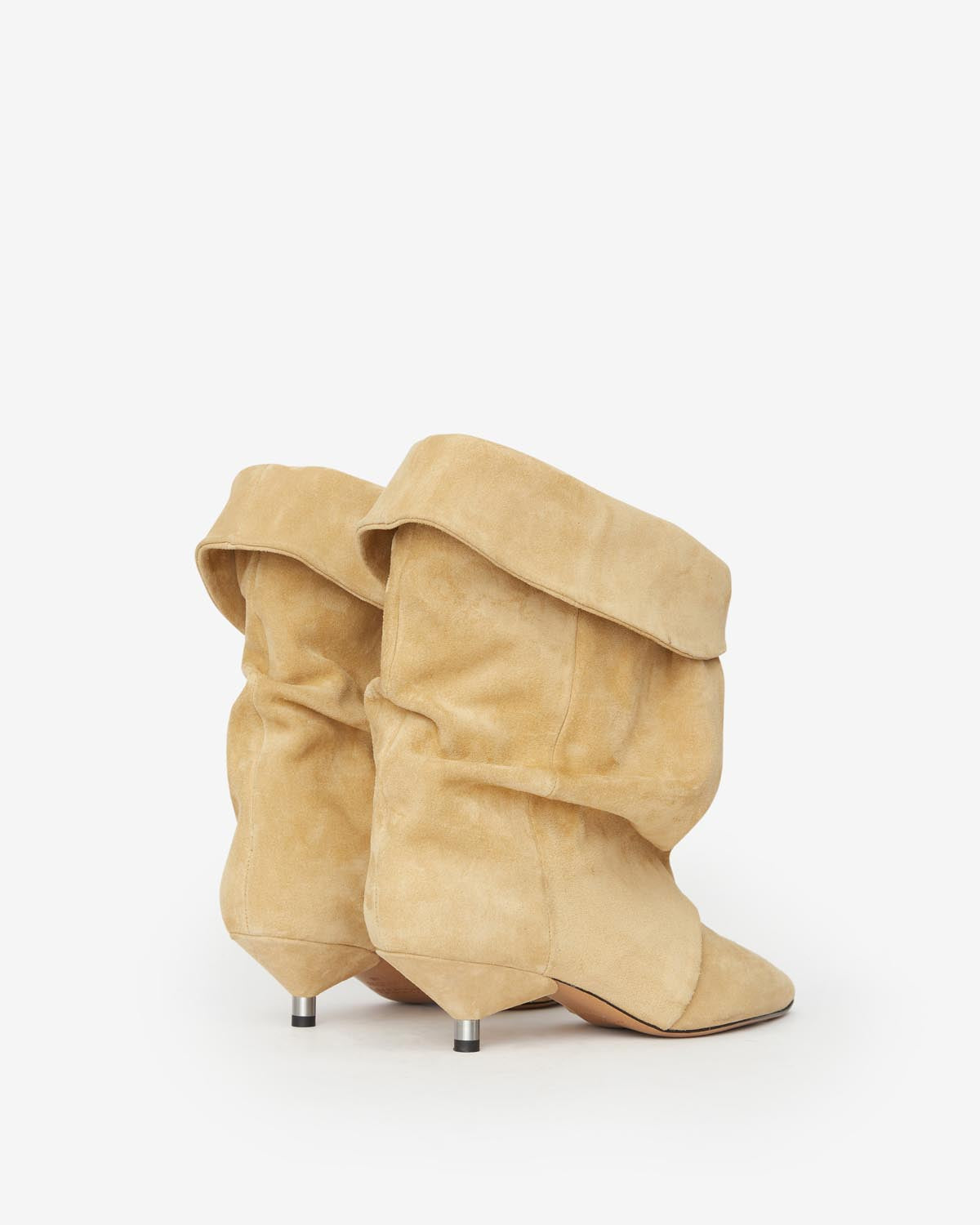 Edrik high-heeled draped boots - Beige - Woman - 2