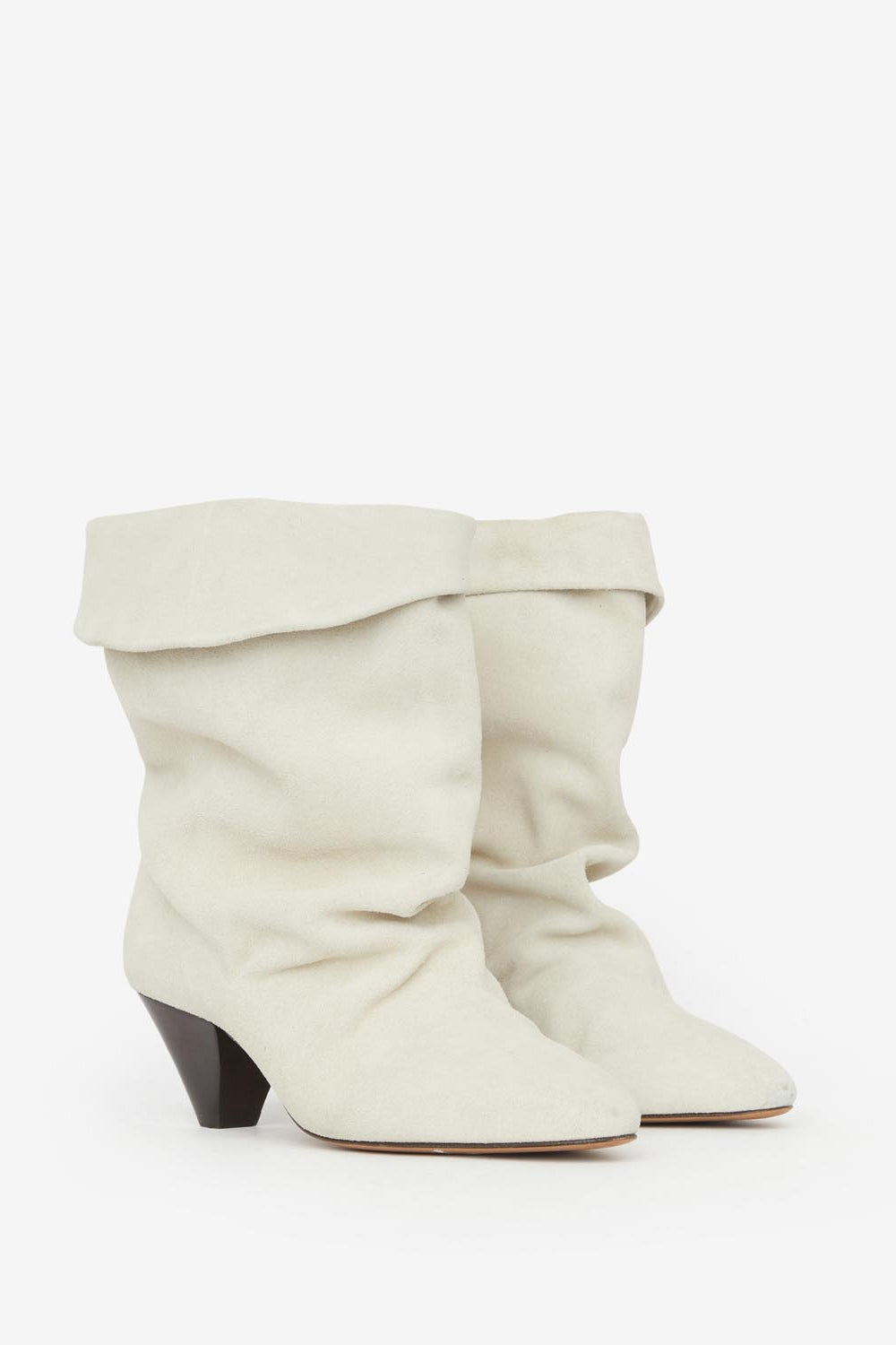 Boots drapées à talons ryska - Beige - Woman - 3