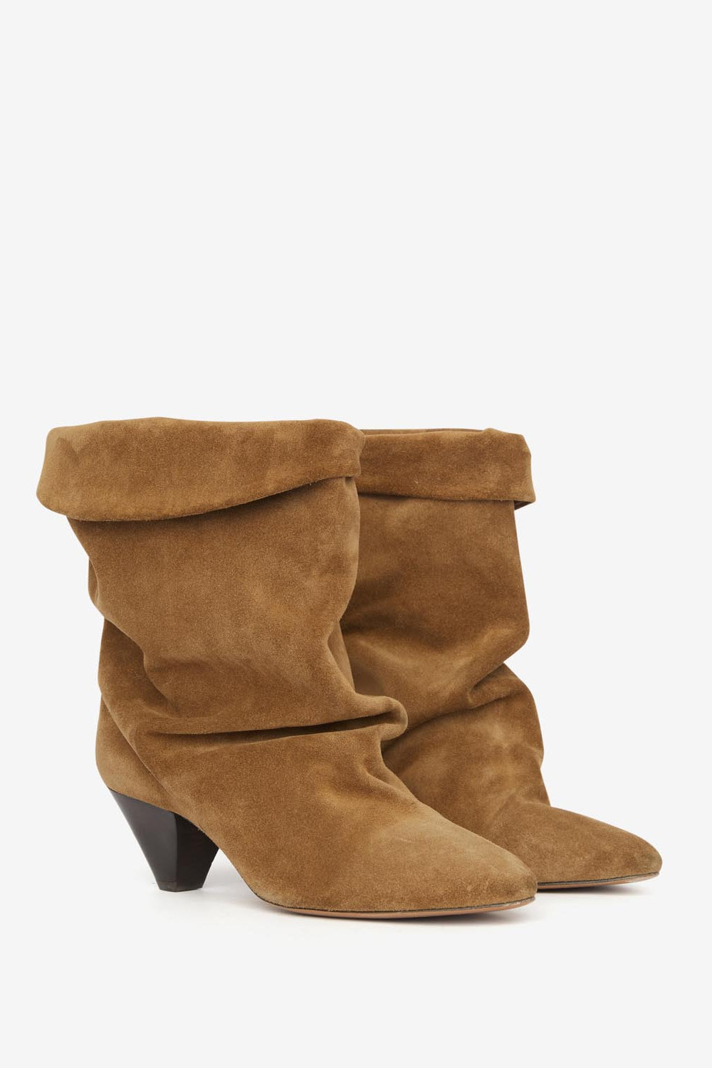 Ryska high-heeled draped boots - Khaki - Woman - 3