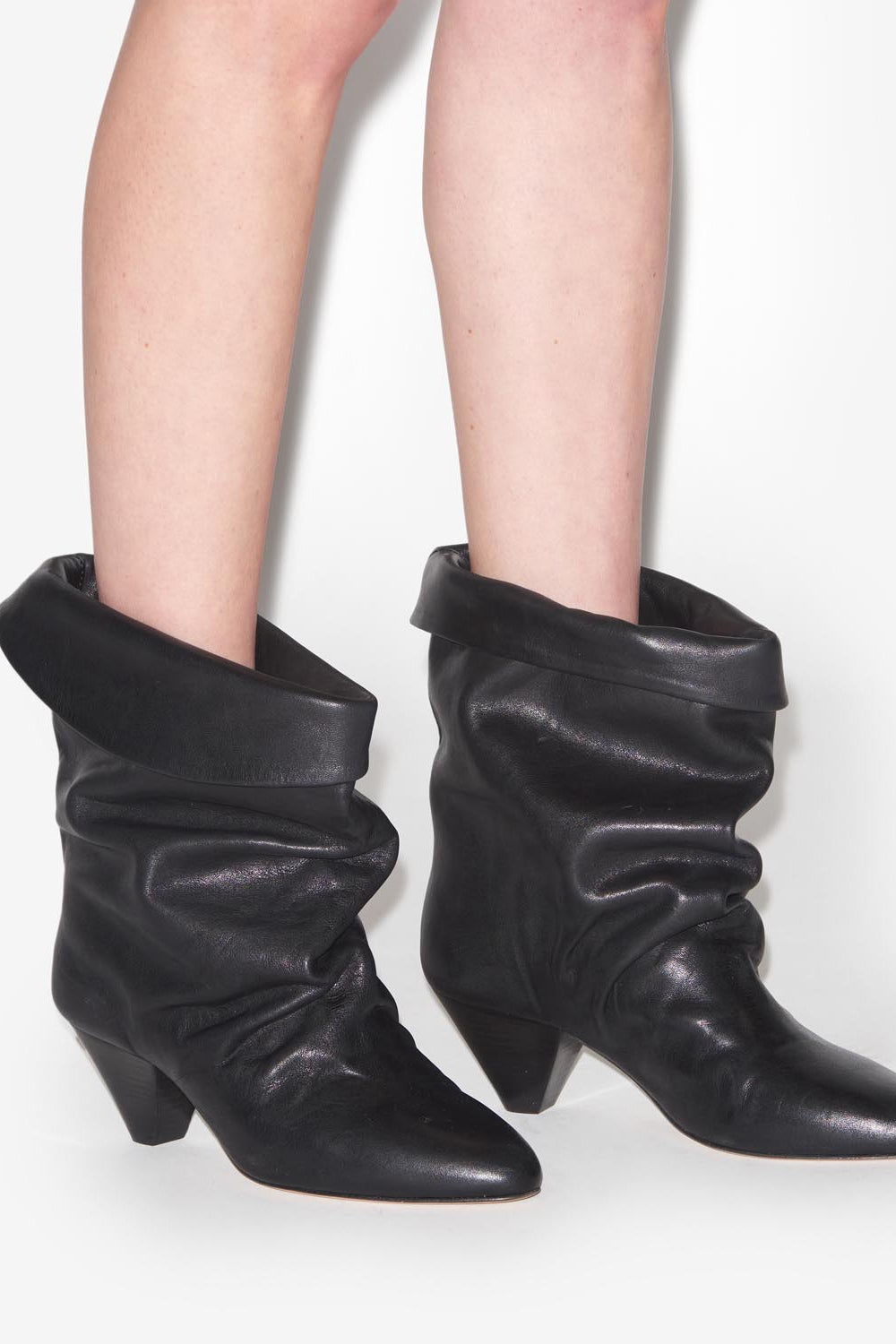 Boots drapées à talons ryska - Noir - Woman - 5