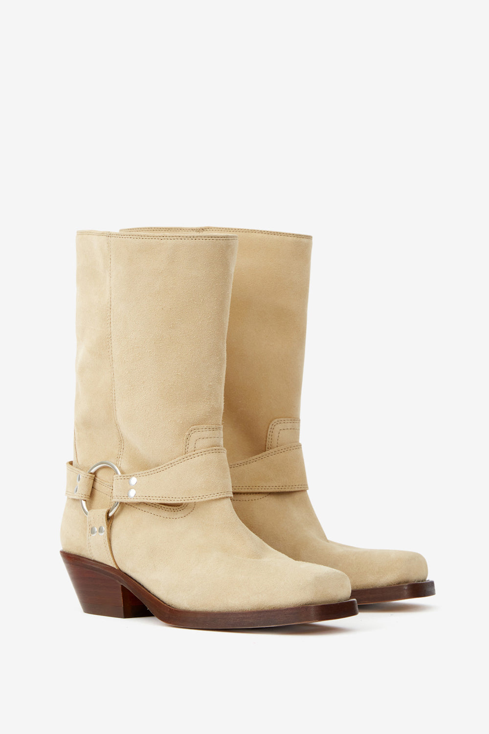 Antya biker style boots - Beige - Woman - 3