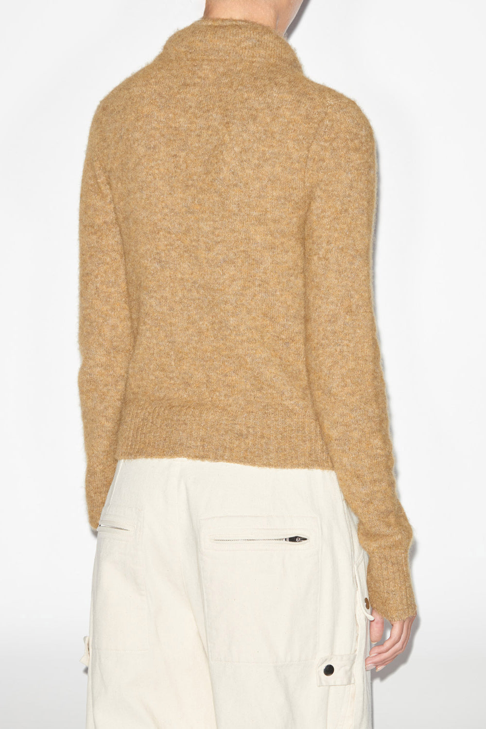 Cardigan in maglia di alpaca tinta unita milly - Honey - Woman - 5