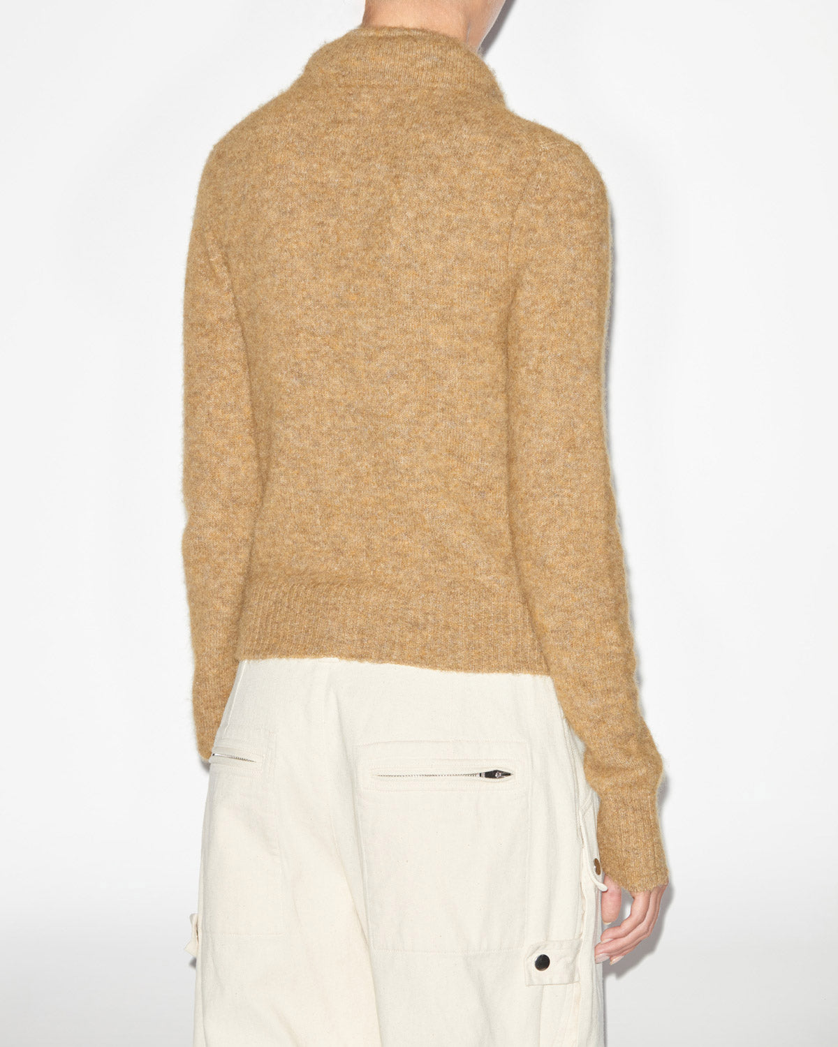 Cardigan milly en maille alpaga unie - Honey - Woman - 4