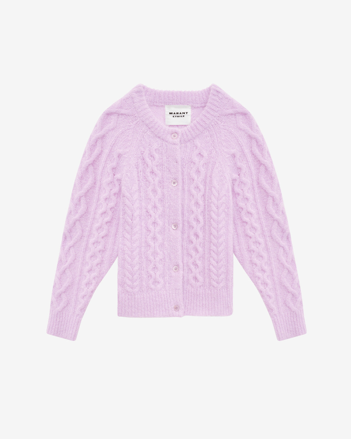 Ery cardigan in cable knit - Lavender - Woman - 5