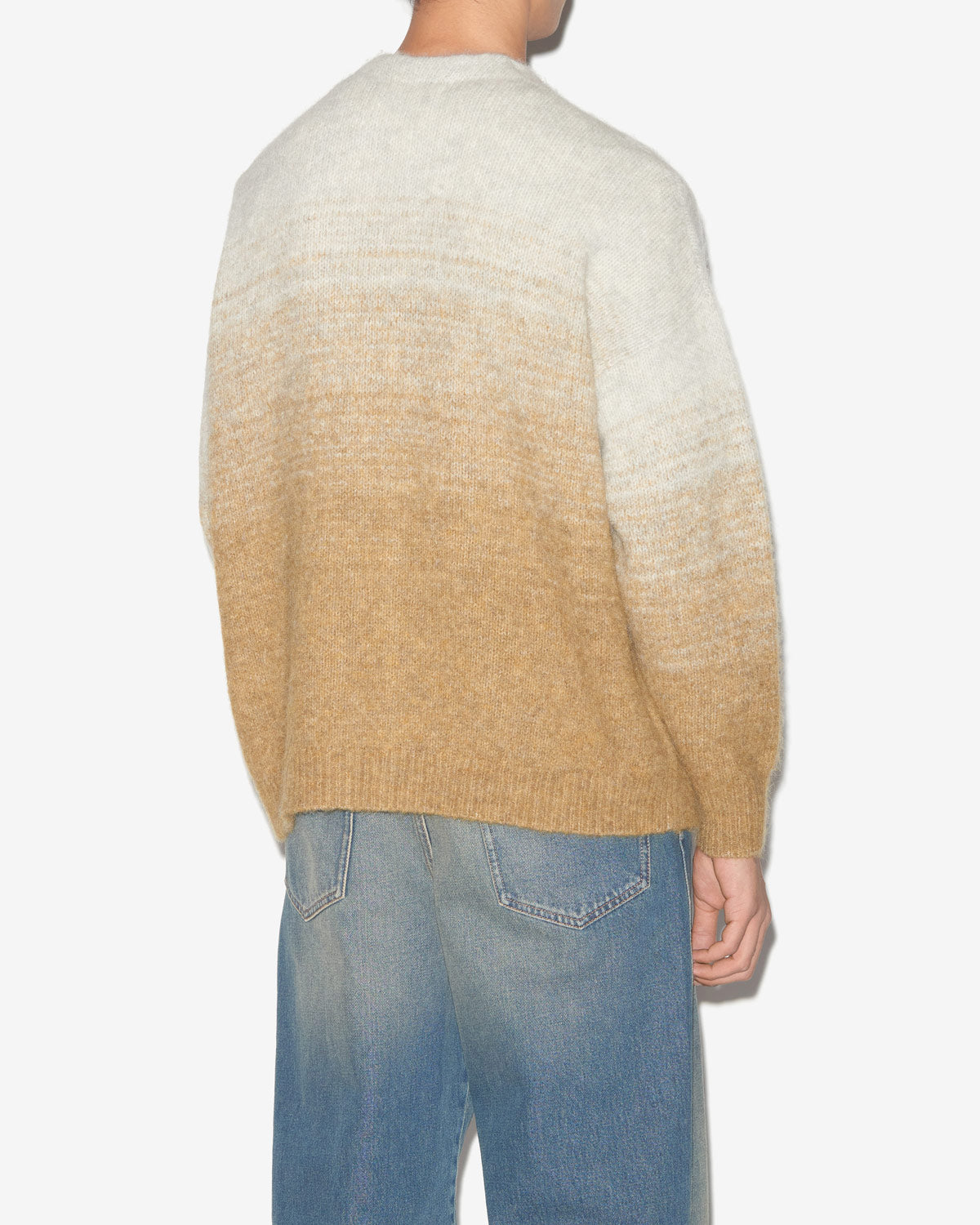 Cárdigan daneah de punto de alpaca degradado - Honey - Man - 4