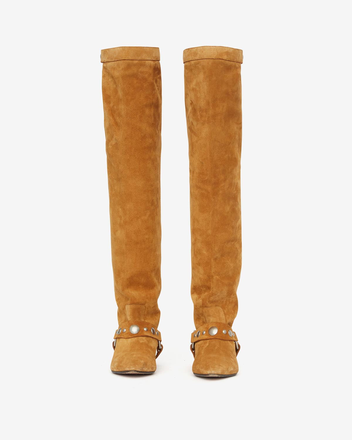 Selize thigh boots Woman Cognac 1