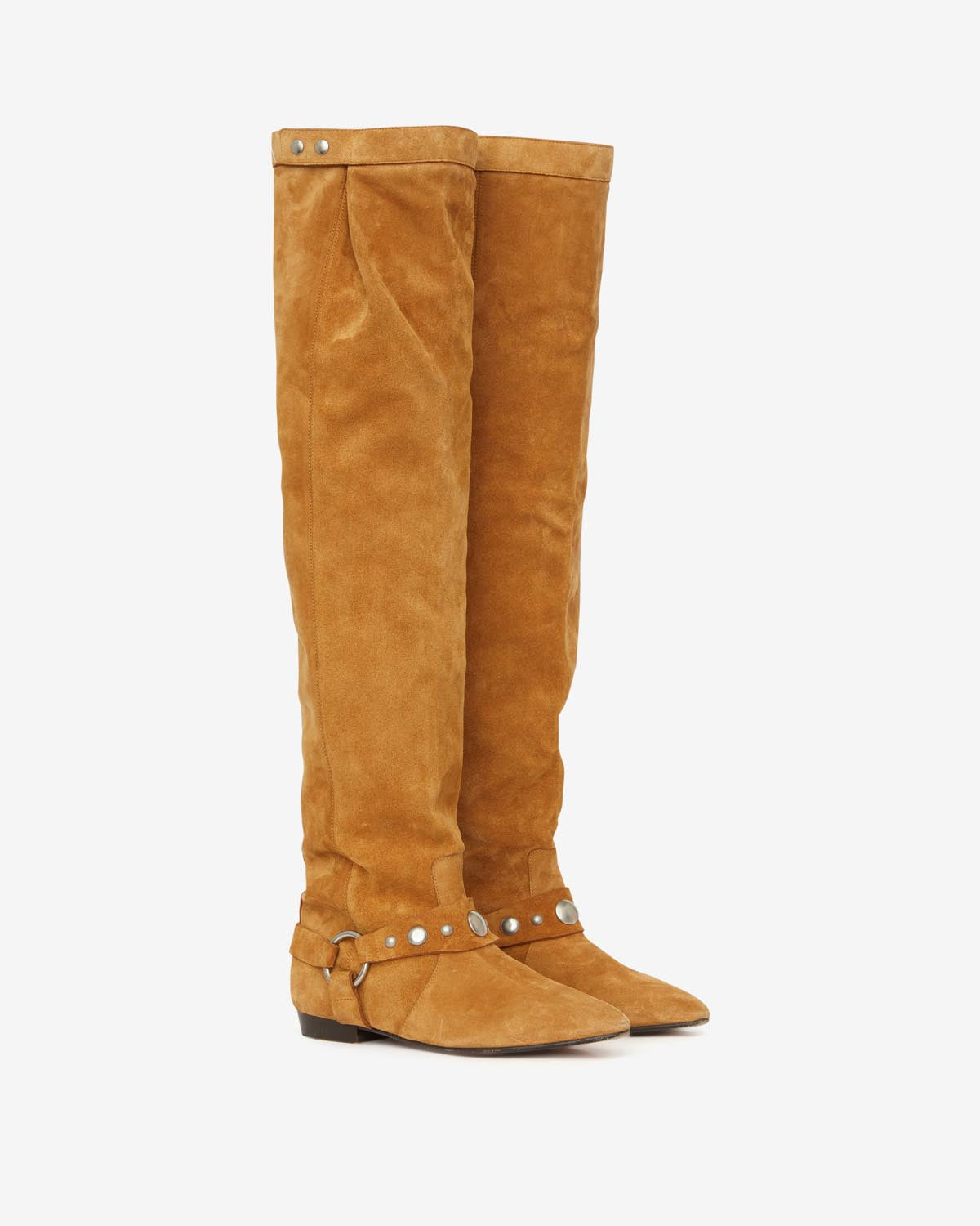 Selize thigh boots Woman Cognac 2