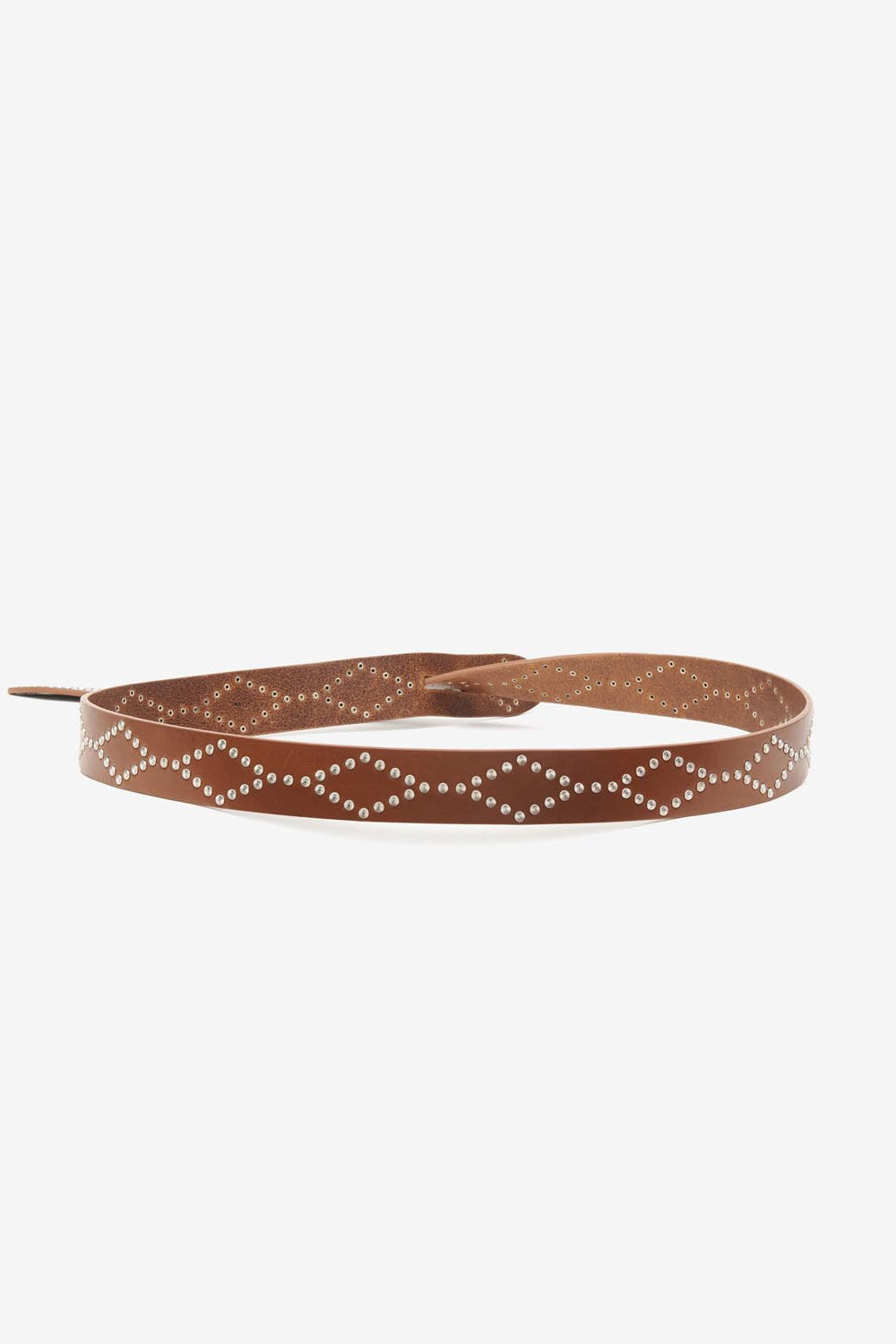 Lecce bow belt - Cognac-silver - Woman - 2