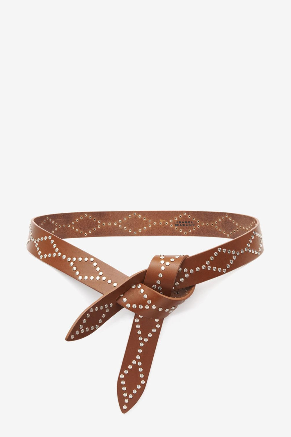 Lecce bow belt - Cognac-silver - Woman - 1