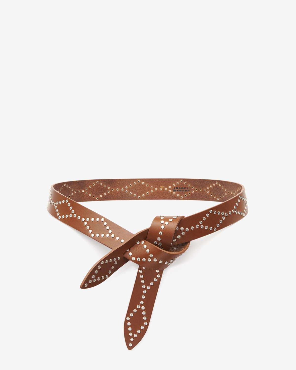 Lecce bow belt - Cognac-silver - Woman - 1