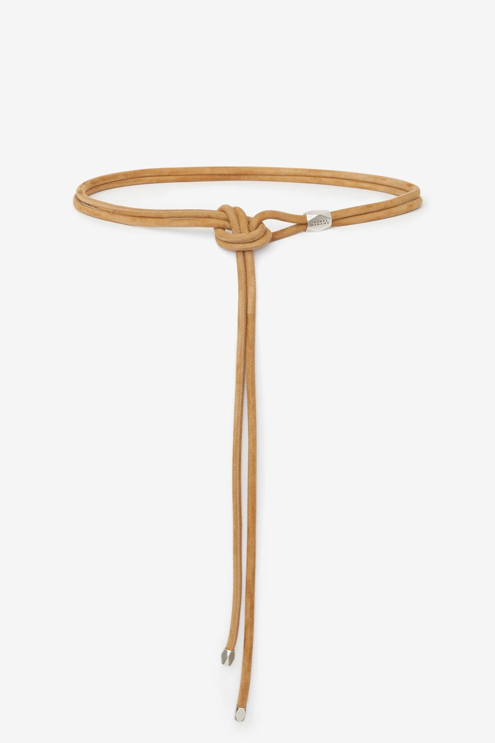 Kordelgürtel silvia aus lammleder - Camel-silver - Woman - 1