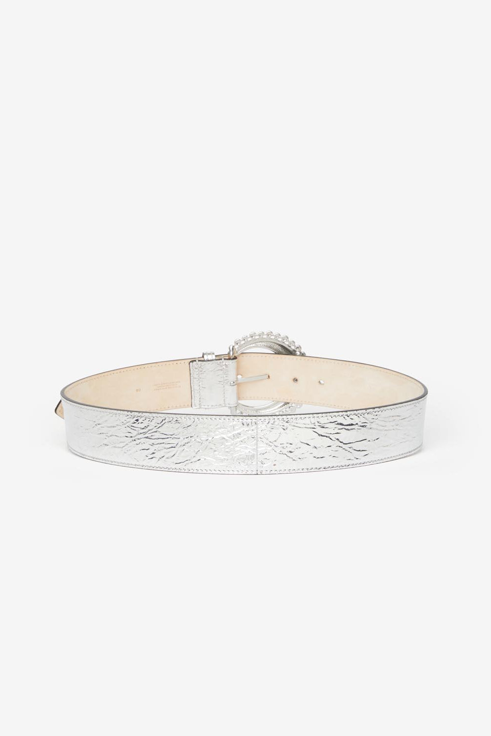 Oran wide metallic belt - Silver - Woman - 2