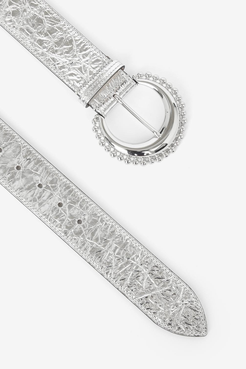 Oran wide metallic belt - Silver - Woman - 3