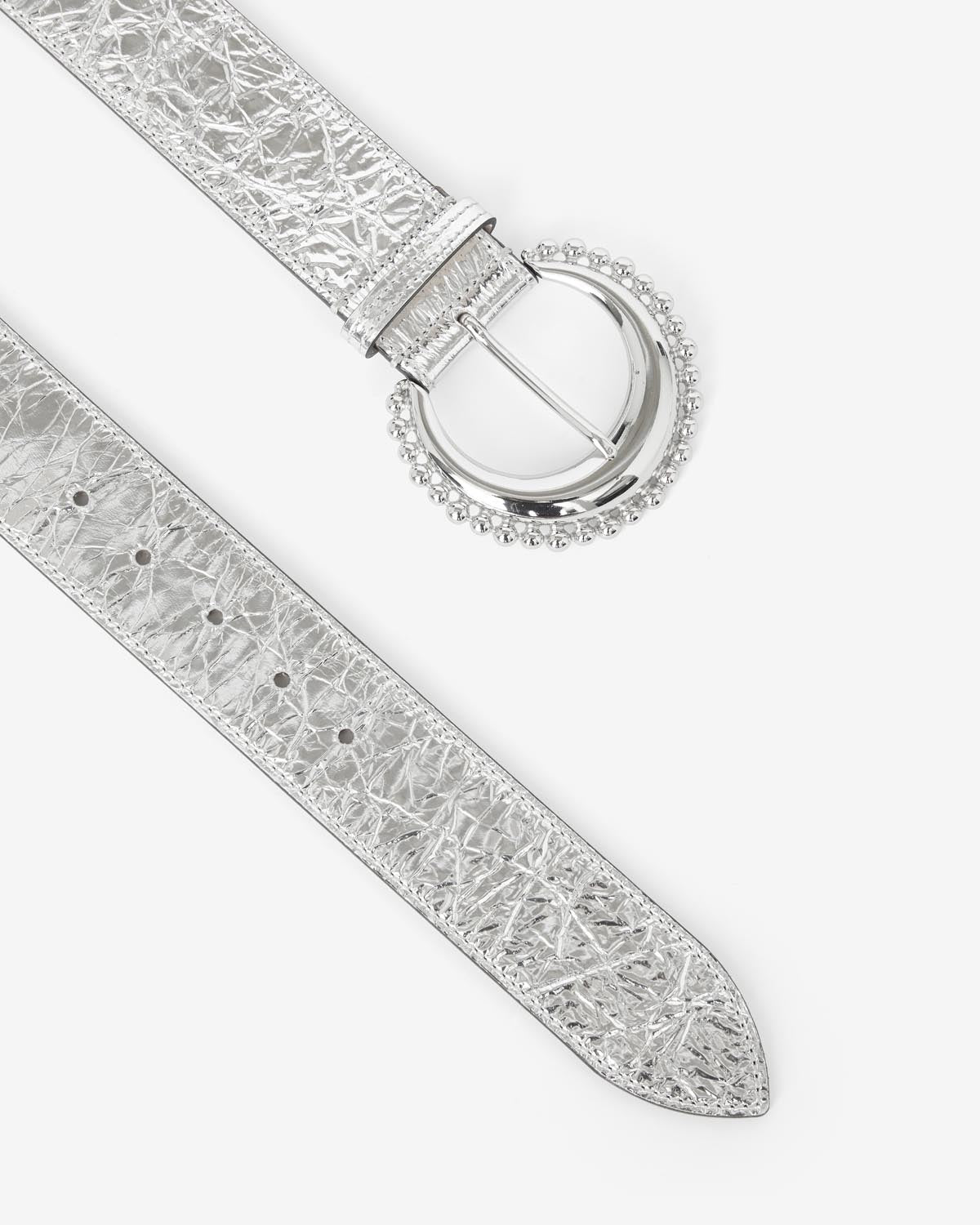 Oran wide metallic belt - Silver - Woman - 3