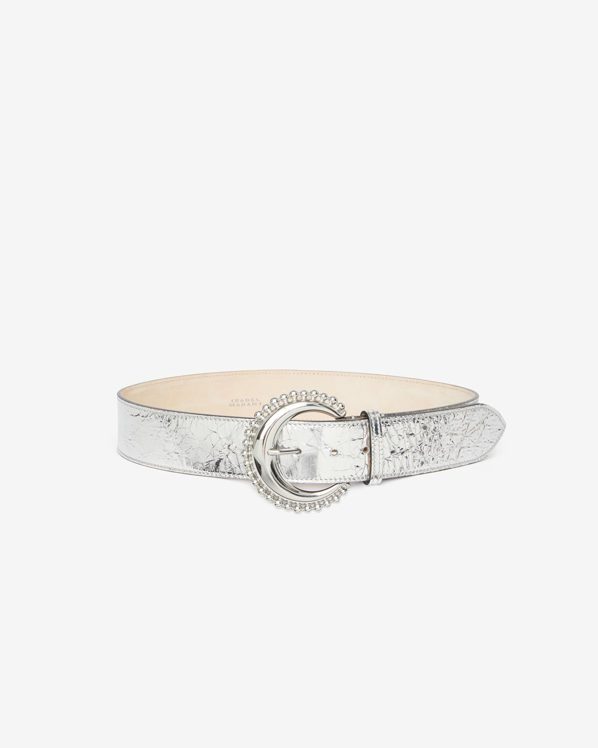 Oran wide metallic belt - Silver - Woman - 1