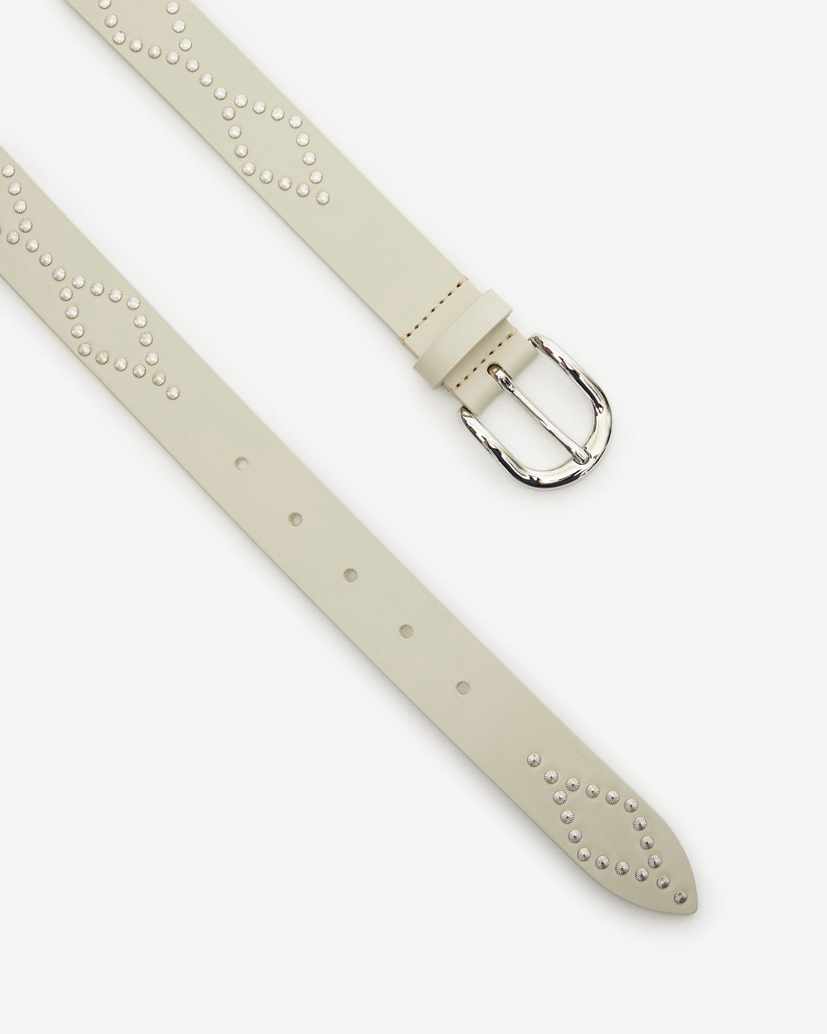 Liliana belt Woman Chalk-silver 2