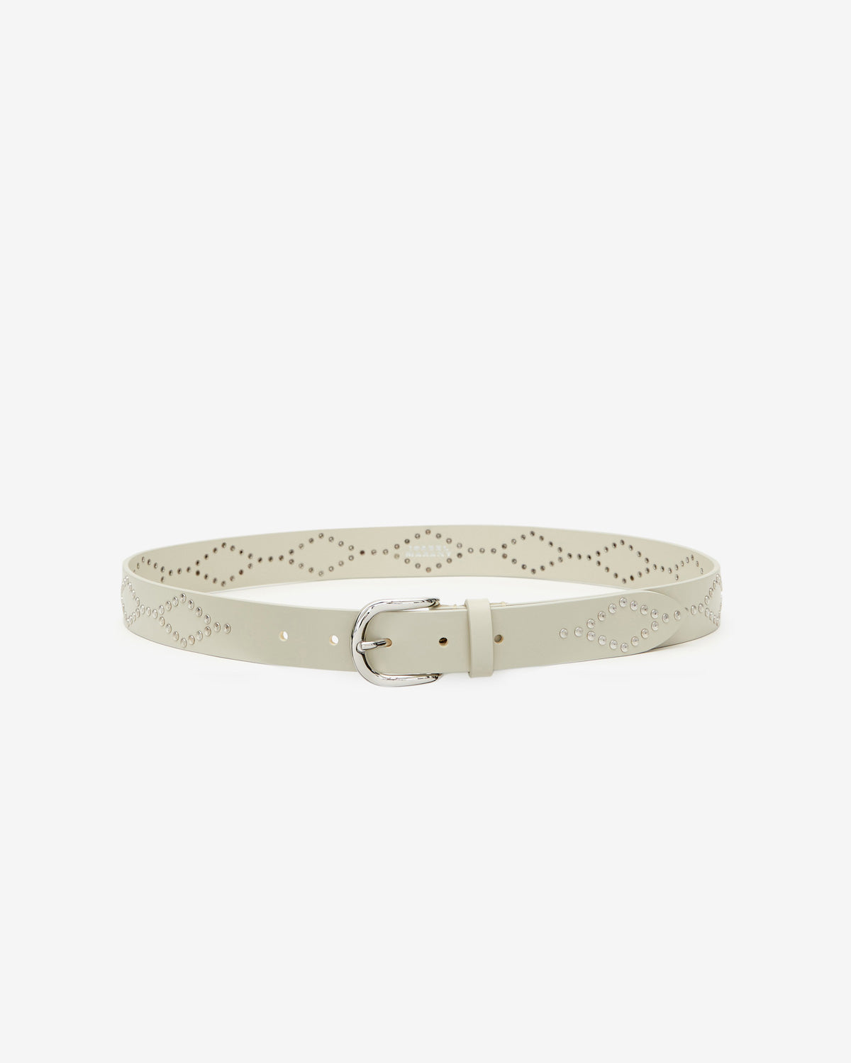 Liliana belt Woman Chalk-silver 3