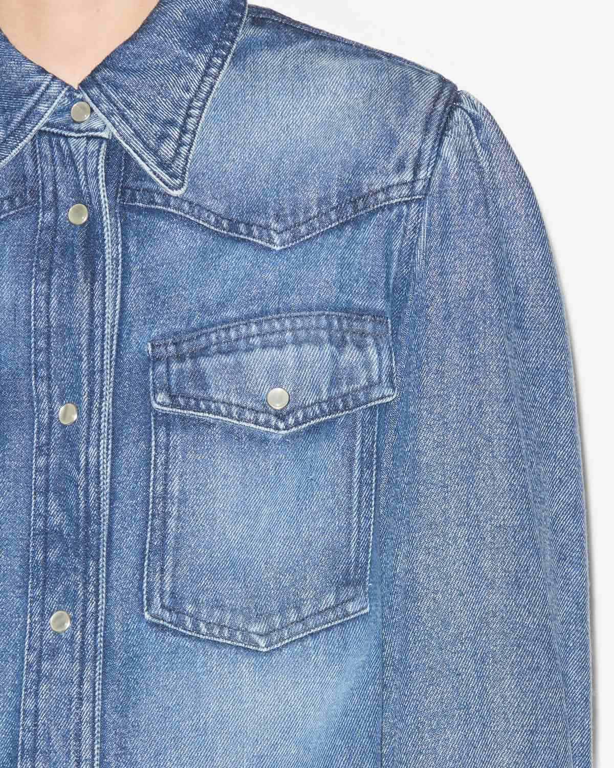 Camisa tahisia de cambray - Azul - Woman - 2