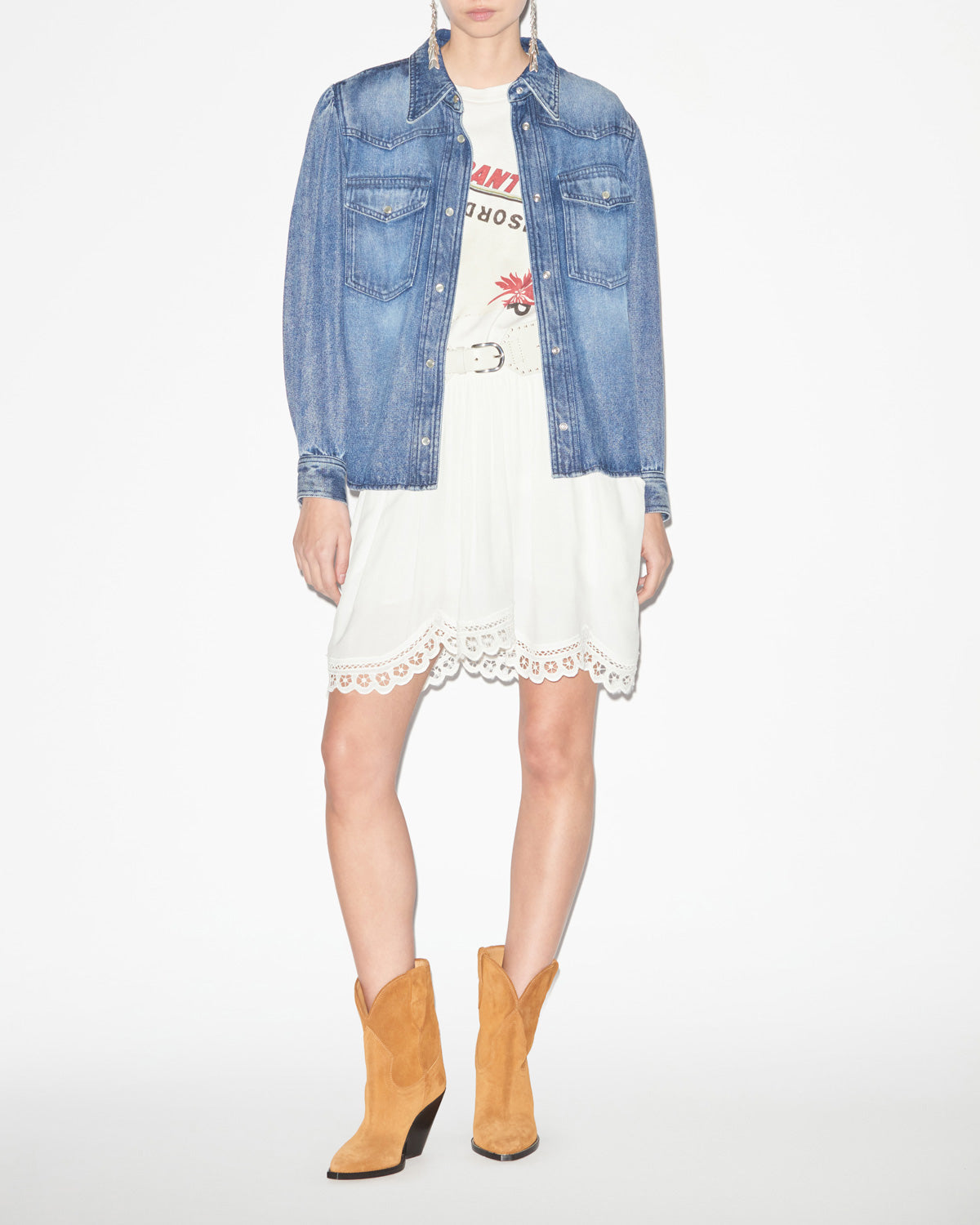 Camisa tahisia de cambray - Azul - Woman - 1