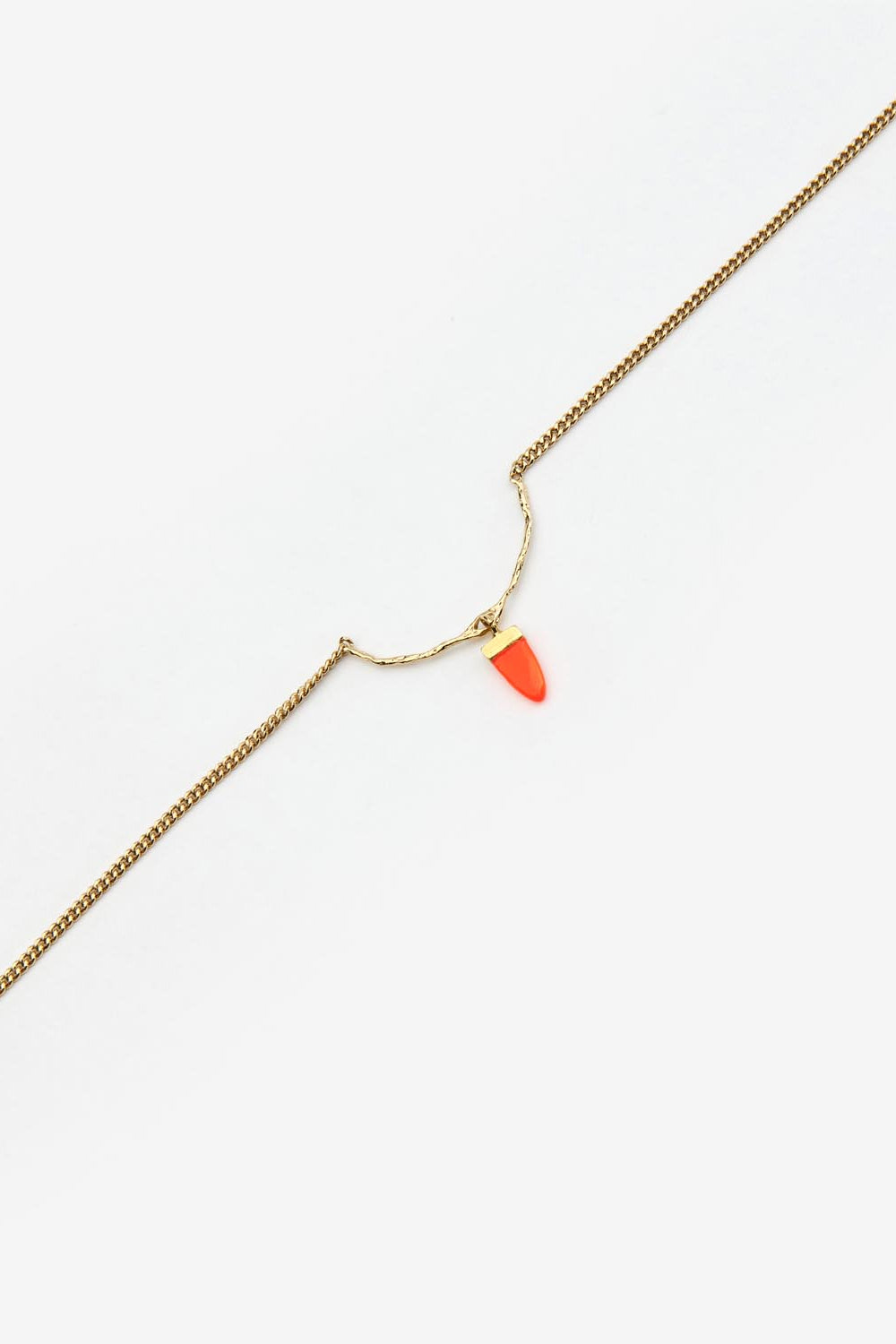 Naya chain necklace with pendant - Orange - Man - 3