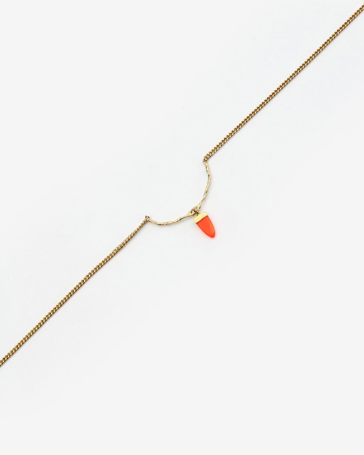 Naya chain necklace with pendant - Orange - Man - 3