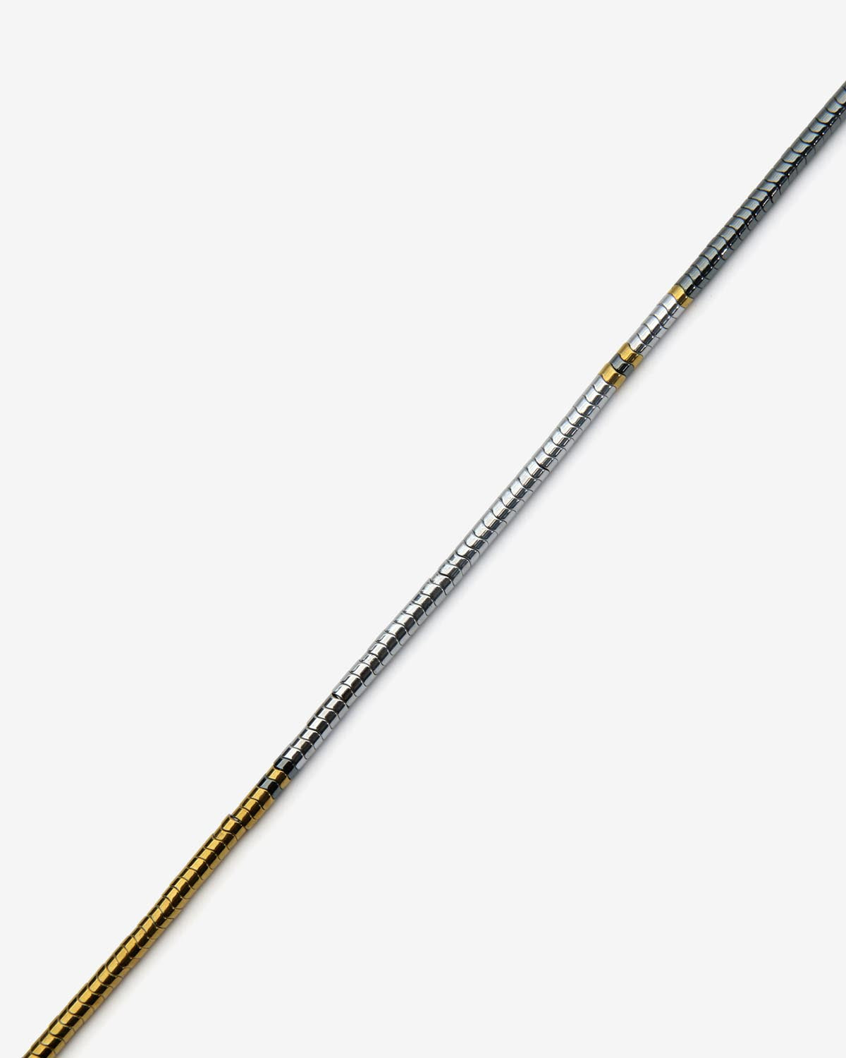 Collar de piedra natural y latón lenno - Gun metal - Man - 3