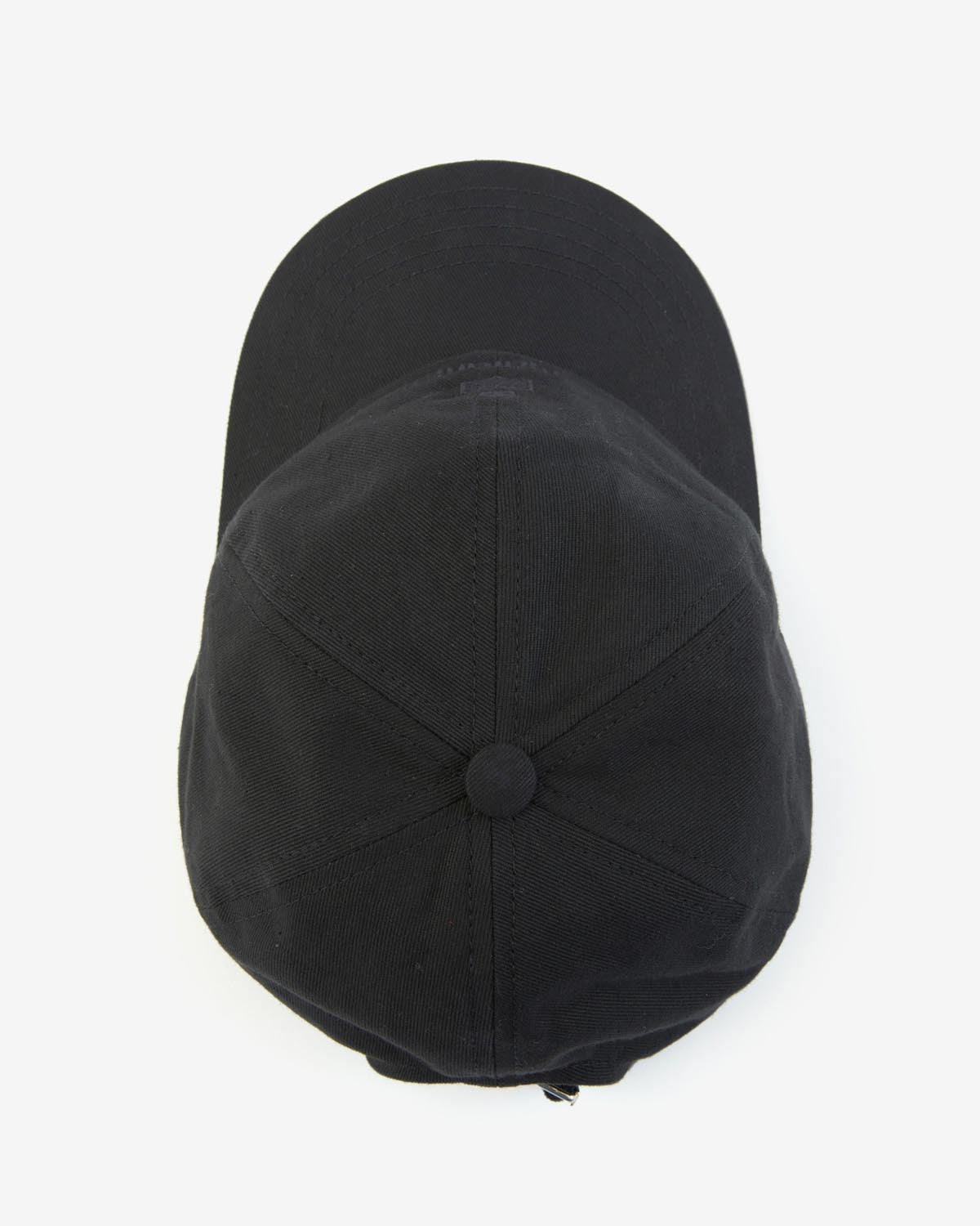 Tomas embroidered cotton cap - Black - Woman - 4