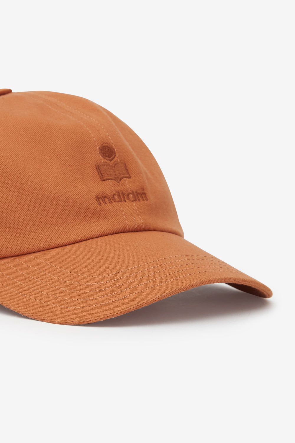 Gorra de algodón bordada tomas - Naranja - Woman - 3