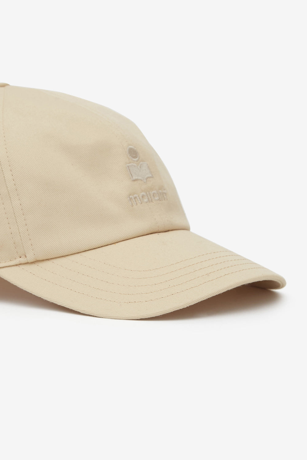 Gorra de algodón bordada tomas - Beige - Woman - 3