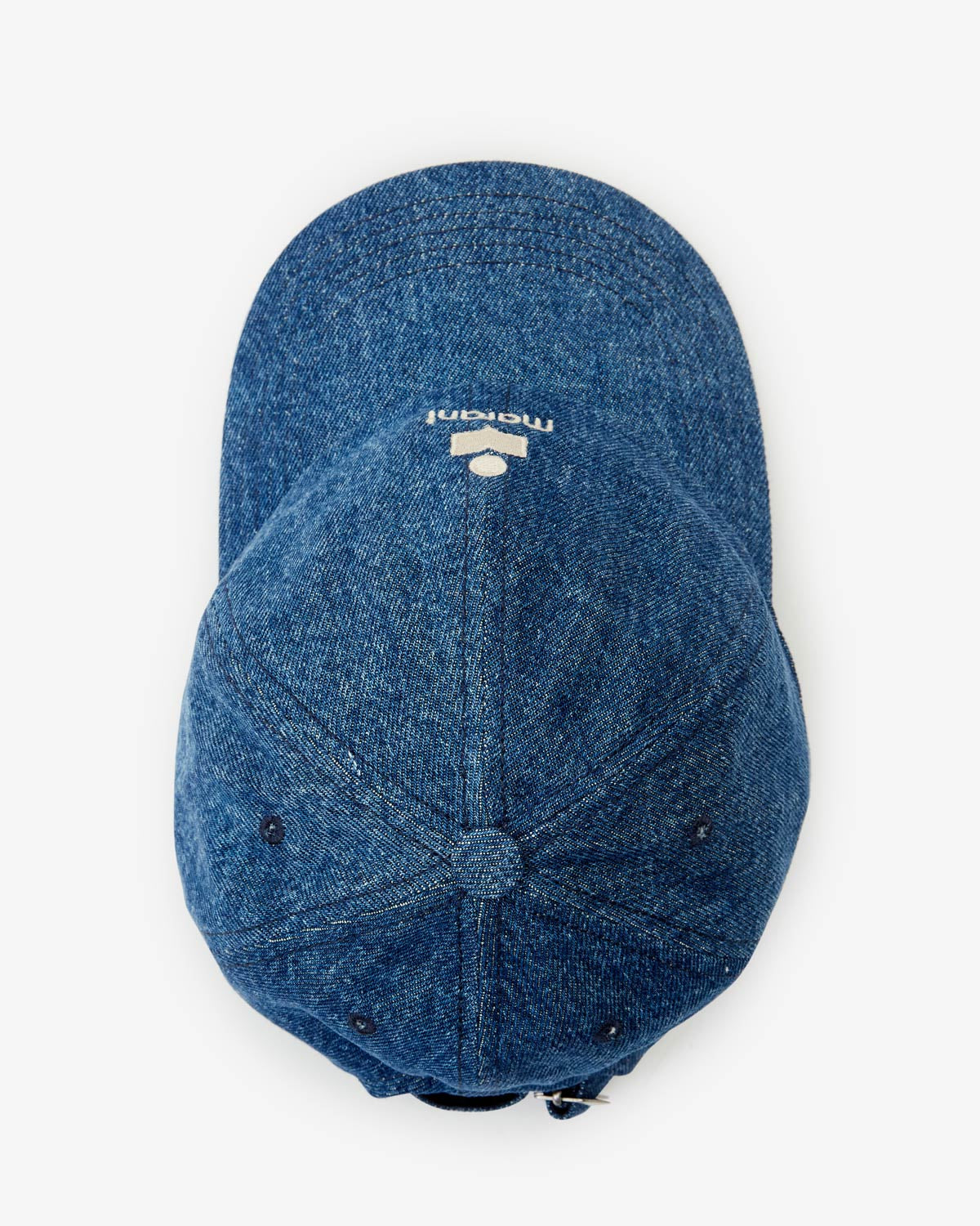 Tomas embroidered denim cap - Blue - Man - 4