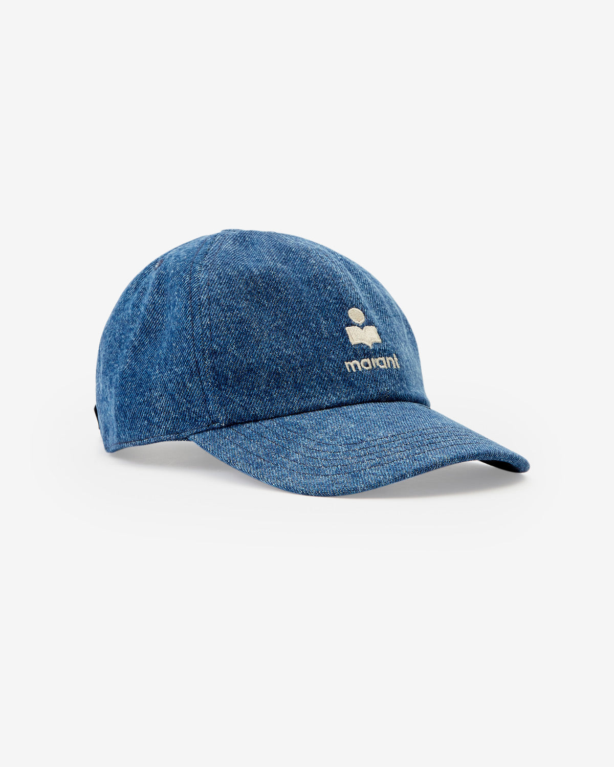 Tomas embroidered denim cap - Blue - Man - 1