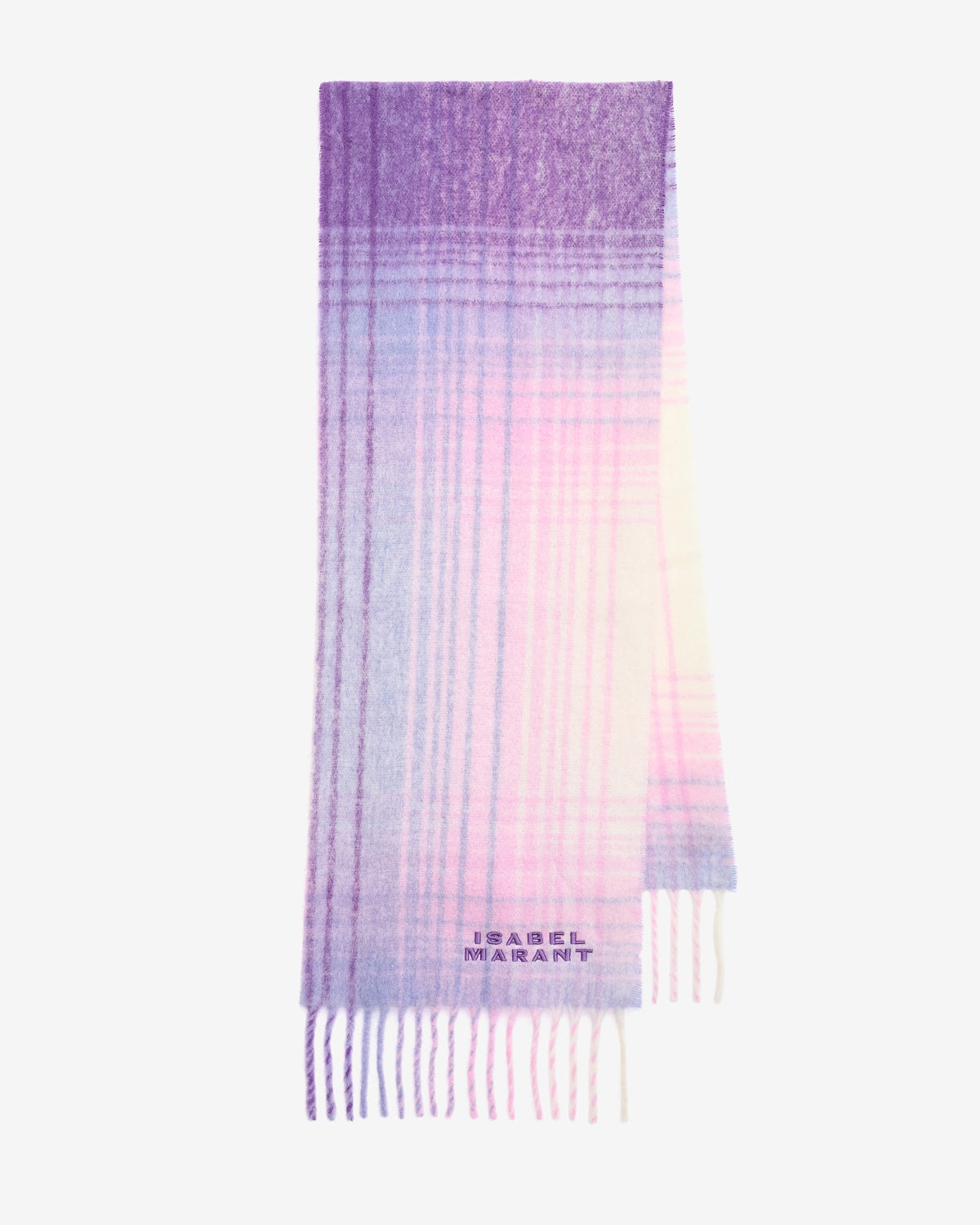 Firny scarf Woman Lilac-ecru 1