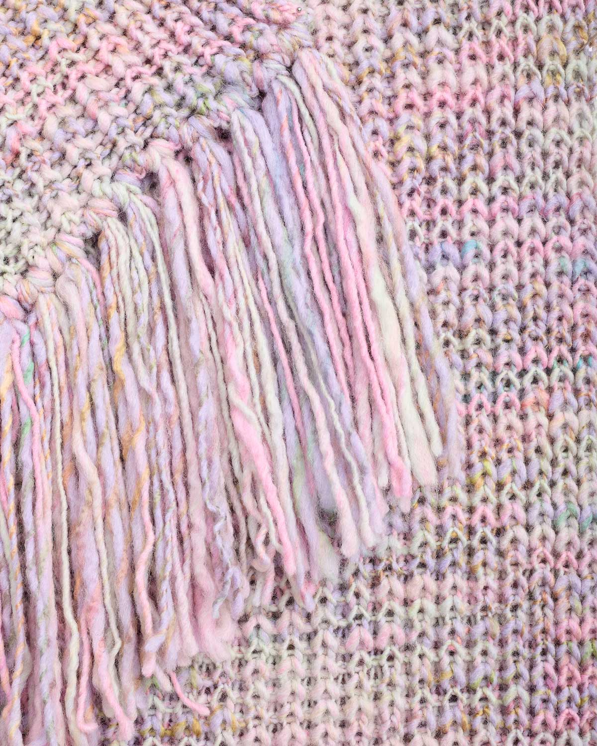 Erdem mouliné knit scarf - Pink - Man - 2