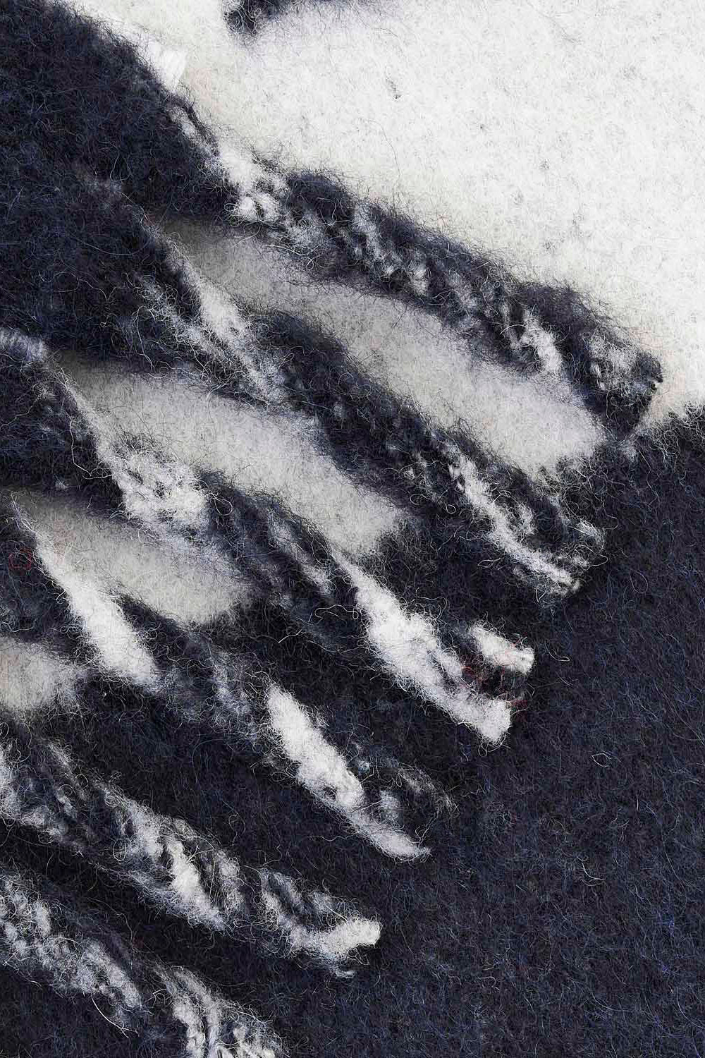 Écharpe bicolore en alpaga loliana - Nuit - Man - 2