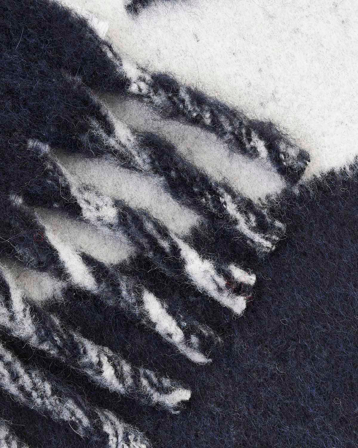 Sciarpa loliana in alpaca bicolore - Midnight - Man - 2