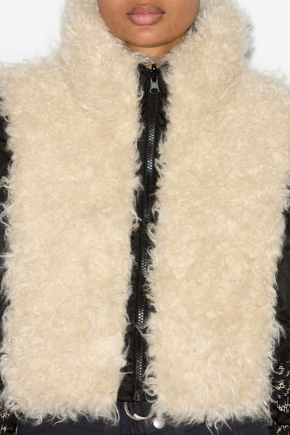 Chaleco hoodiali sin mangas reversible - Negro - Woman - 3