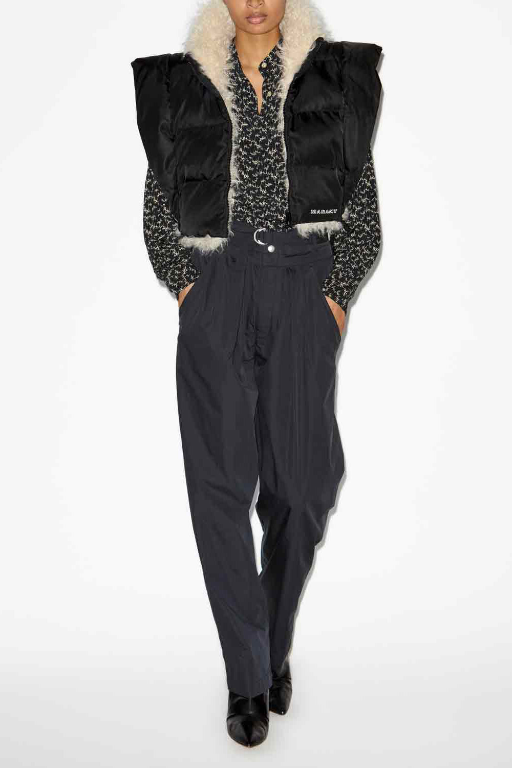 Chaleco hoodiali sin mangas reversible - Negro - Woman - 2