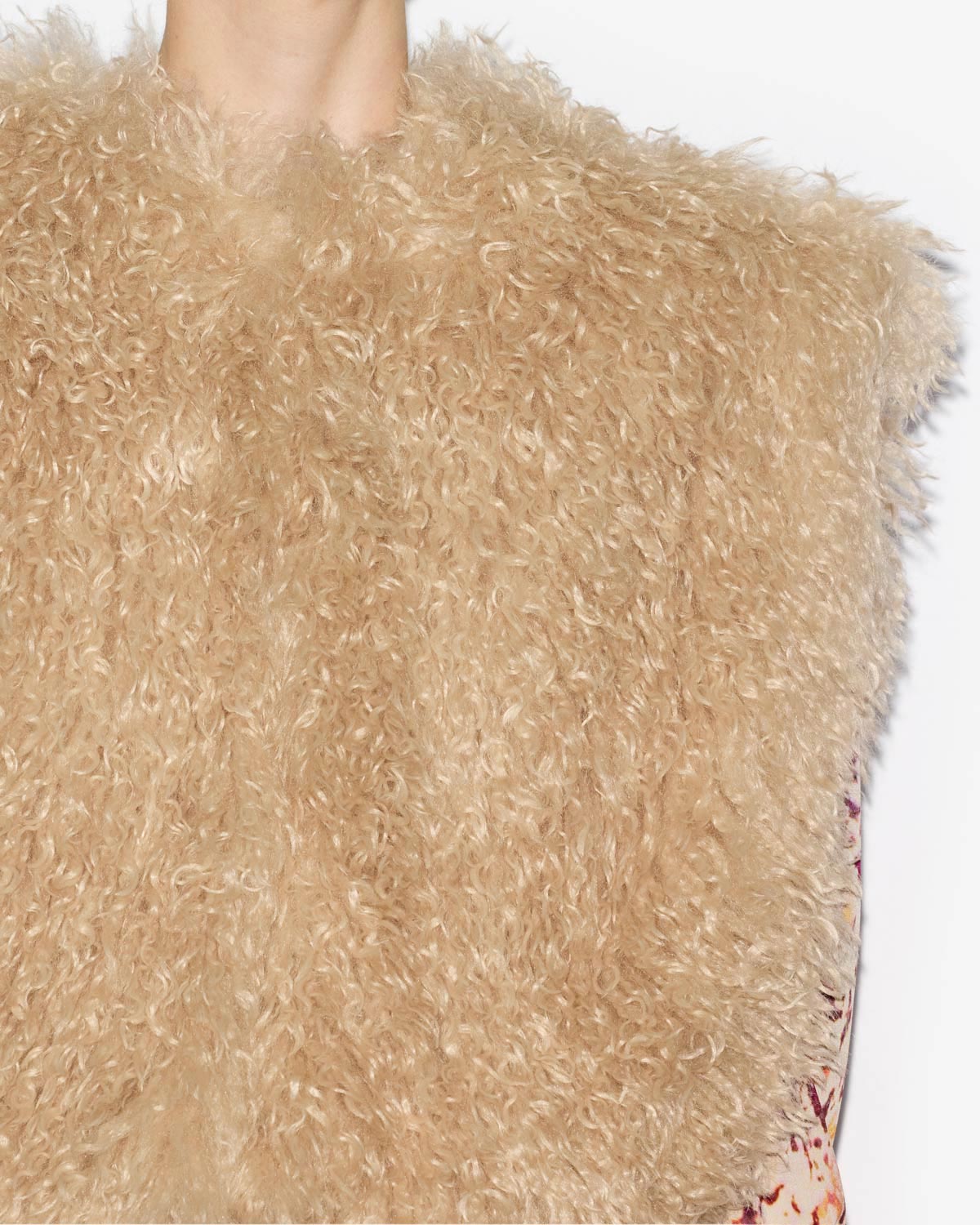Ärmellose weste „florana“ in pelzoptik - Naturfarben - Woman - 2