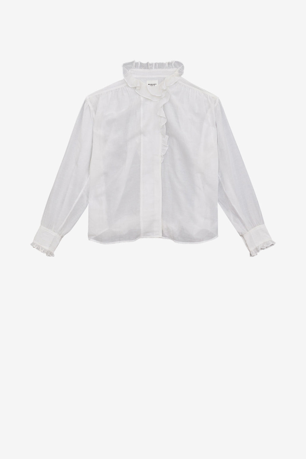 Top pamias con volantes - Blanco - Woman - 1