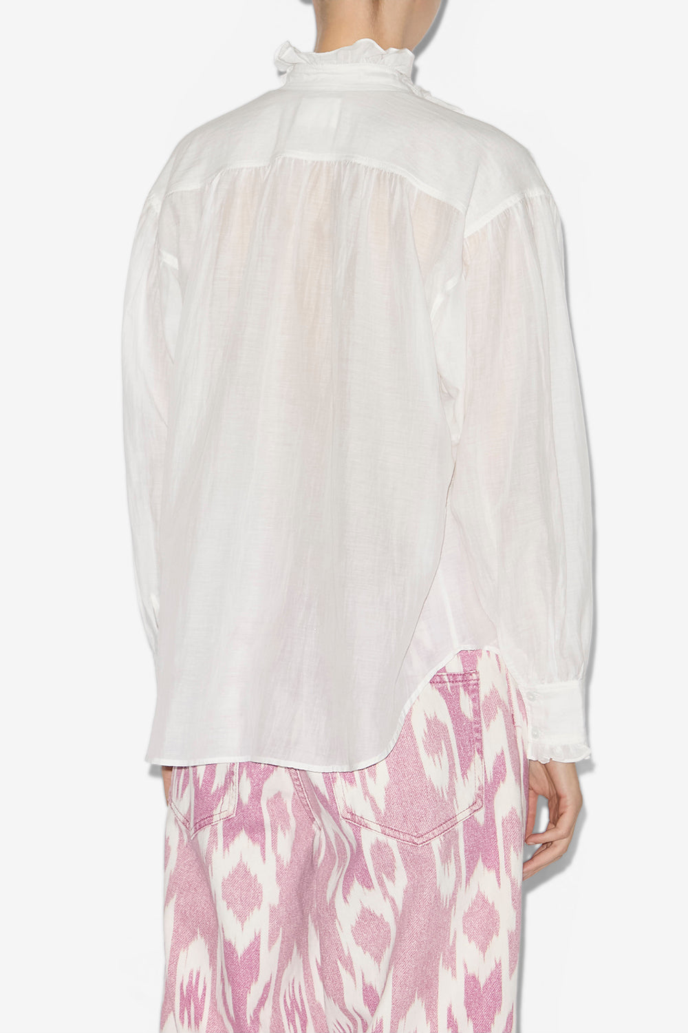 Top pamias con volantes - Blanco - Woman - 5
