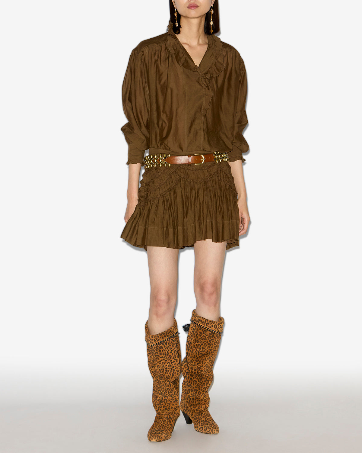 Top pamias Woman Dark khaki 4