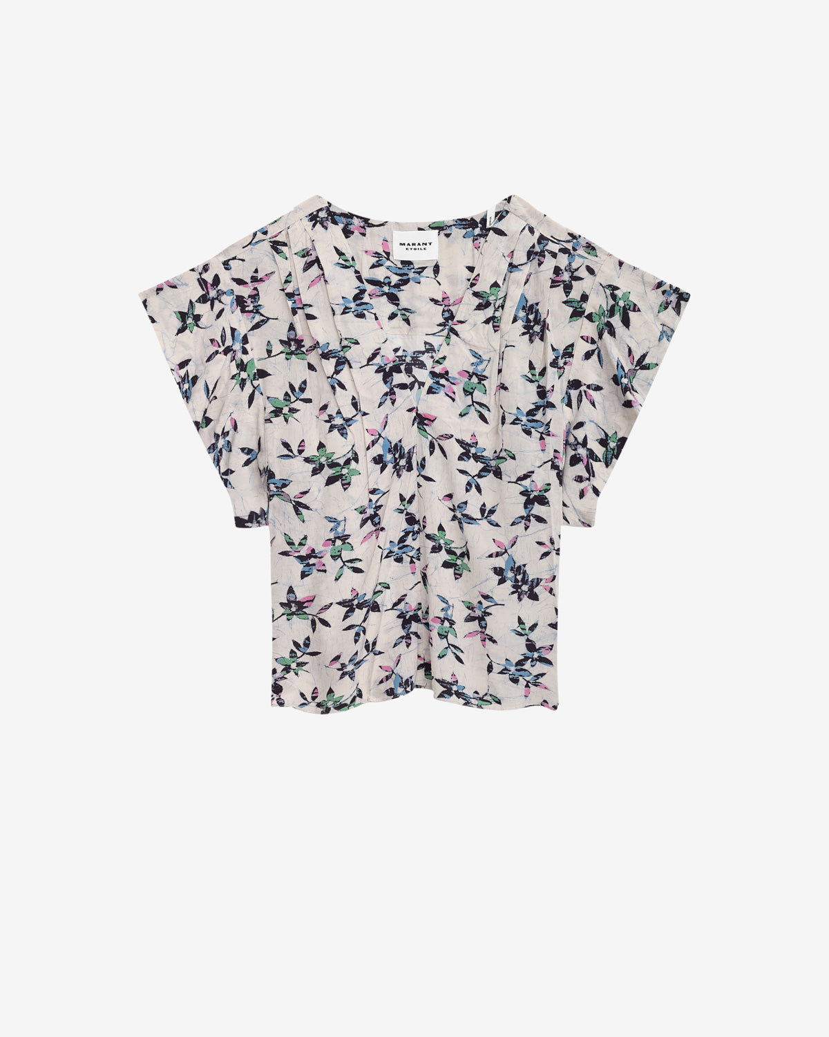 델로시아(delocia) 플로위 프린트 탑 - Ecru-midnight - Woman - 1