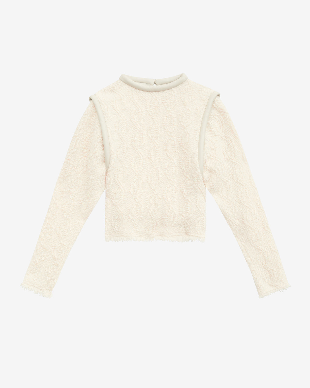 Ladiva long sleeve top in cowens - Ecru - Woman - 4