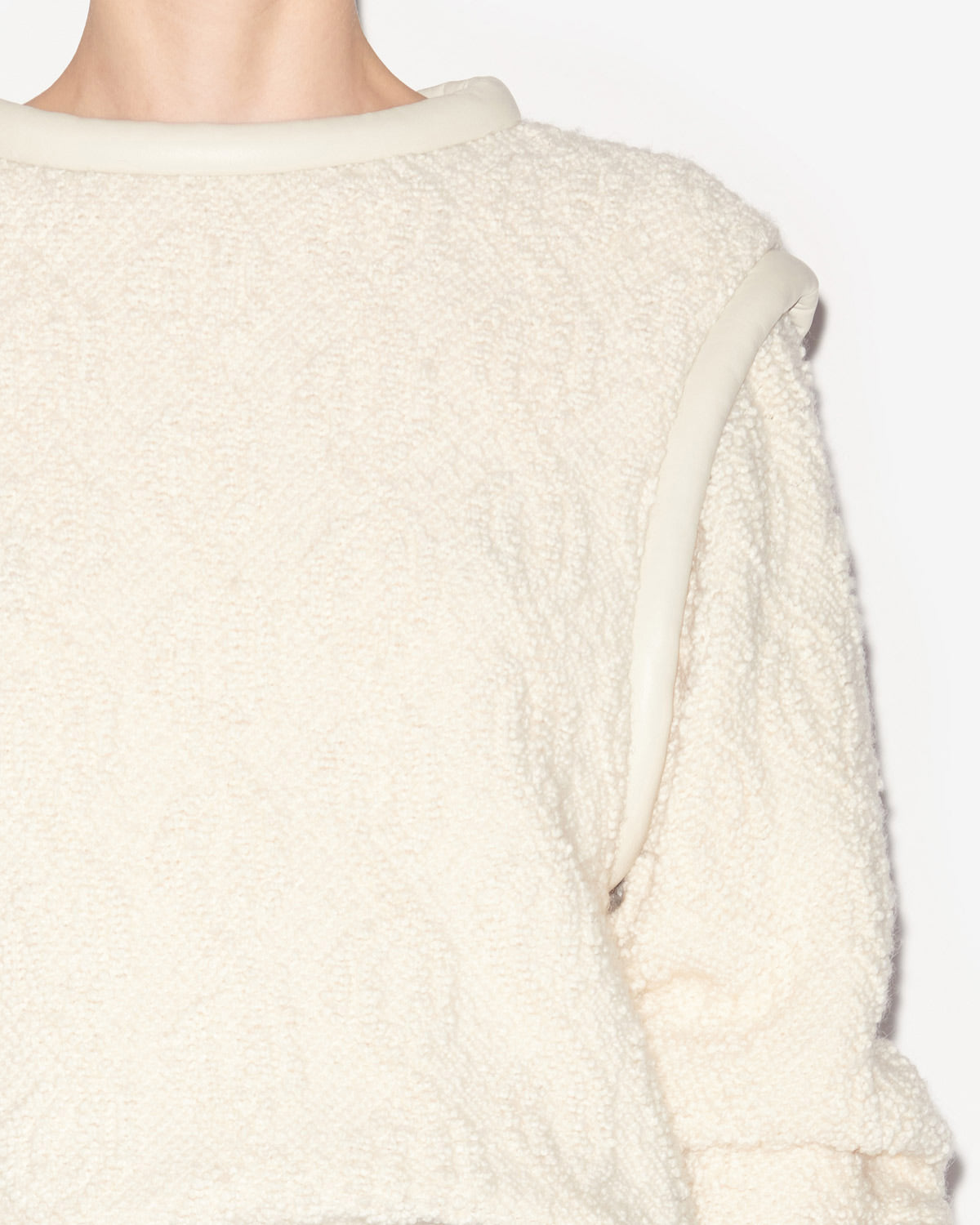 Ladiva long sleeve top in cowens - Ecru - Woman - 2